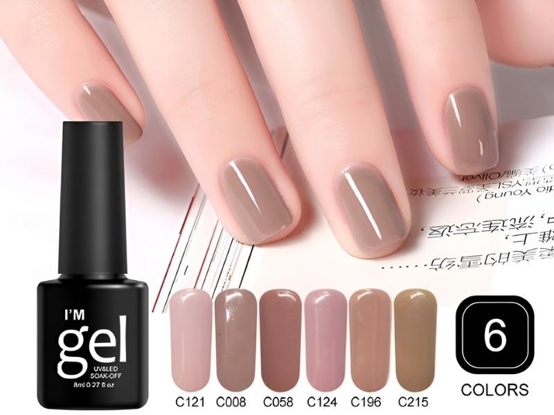 Các màu sơn gel tone màu nude