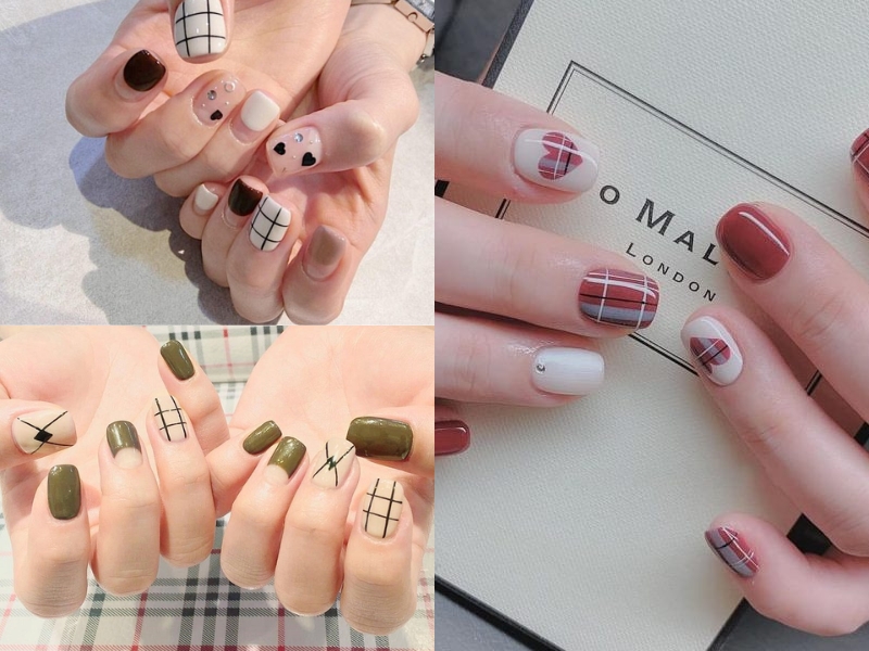 40+ Mẫu Nail Kẻ Sọc Đẹp Cho Nàng Cá Tính Sành Điệu