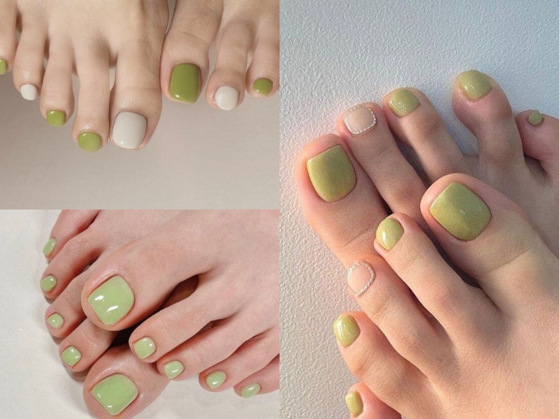 Một bộ nails xanh lá sẽ làm dịu bớt đi cái nắng oi ả của mùa hè 🌿🌿 TT80  .🌻Các bạn vui lòng inbox hoặc direct để biết giá sản phẩ… |