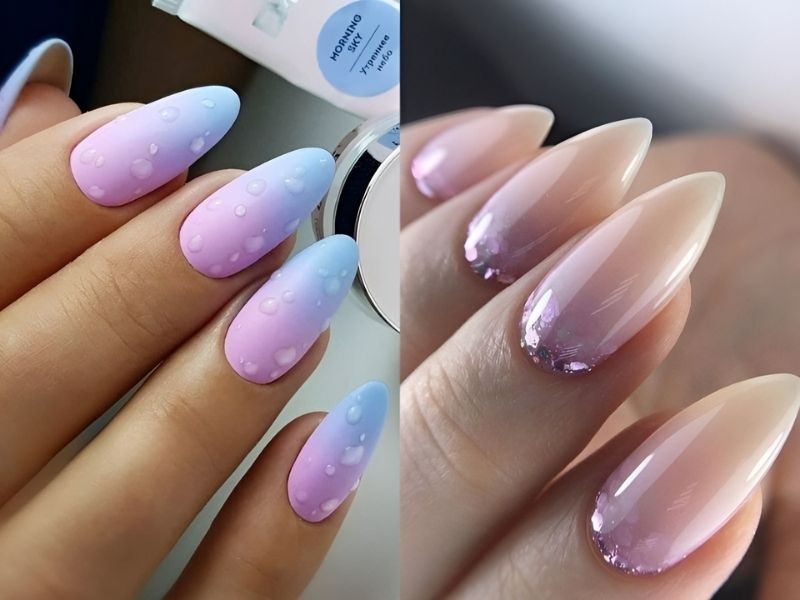 mẫu nail ombre