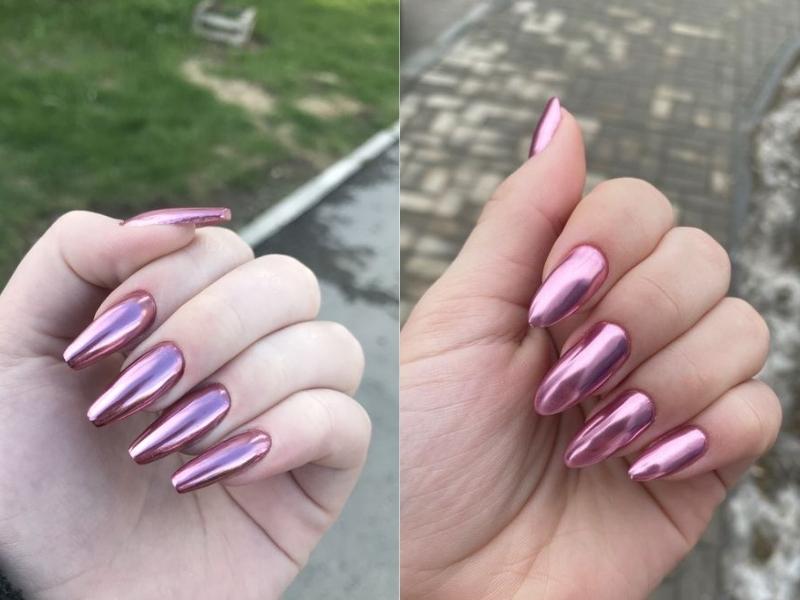  nail tráng gương hồng