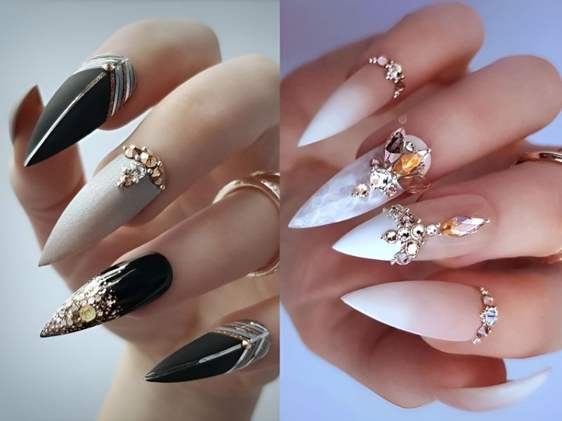 101+ Mẫu nail đính đá đẹp sành điệu cho nàng xinh cá tính