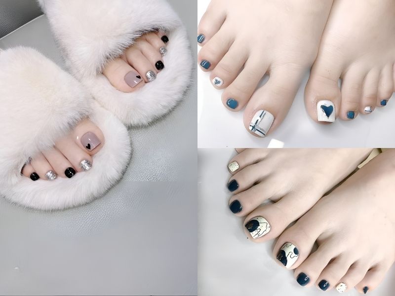 Mẫu nail phù hợp với mọi dịp khác nhau từ nhẹ nhàng đến sang trọng (Nguồn: @UU - Weibo, Trang Nail, Capricorn Nail)