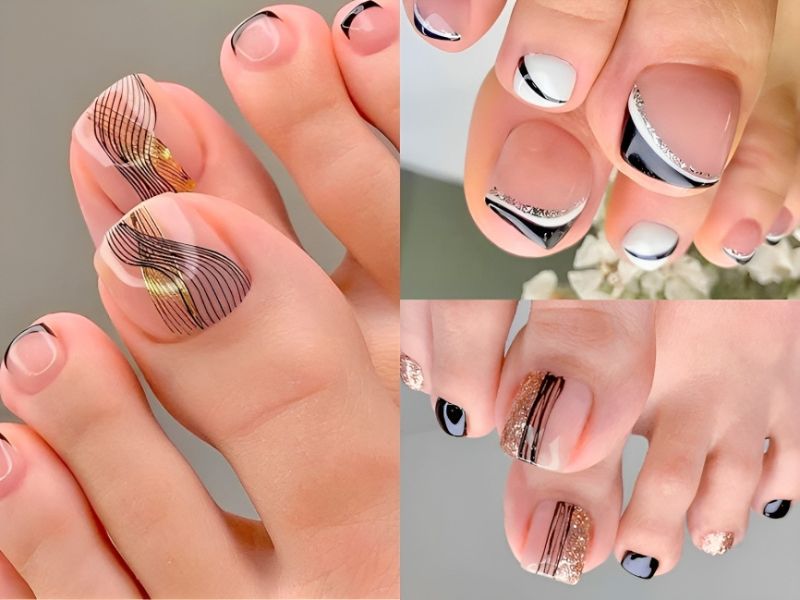 Hướng dẫn đắp bột móng tay - Cách tạo kiểu mẫu nail kẻ đầu móng đơn giản,  dễ làm | Ly Đặng Nails - YouTube
