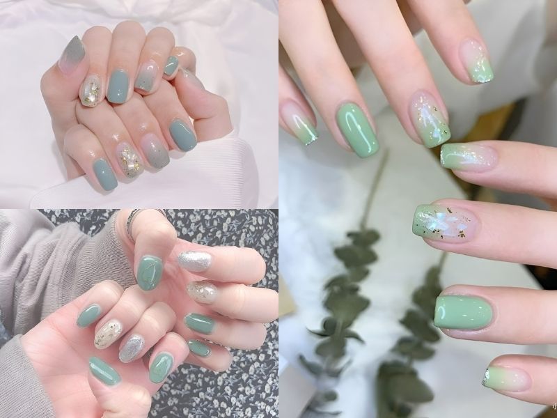 nail xanh bạc hà