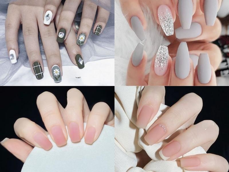 Top 50+ mẫu nail màu xám sang chảnh của giới trẻ