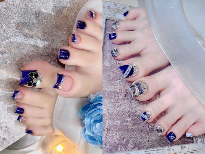 Tham khảo 100 kiểu nail màu xanh sành điệu, cuốn hút