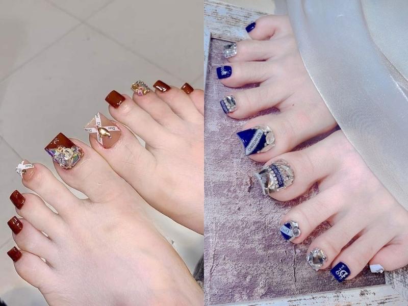 101 mẫu nail chân đính đá sang trọng dẫn đầu xu hướng nail 2022 | IVY moda