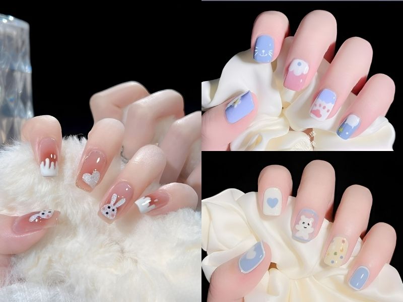 Top 20+ mẫu nail đẹp, đơn giản cho nàng theo style nhẹ nhàng