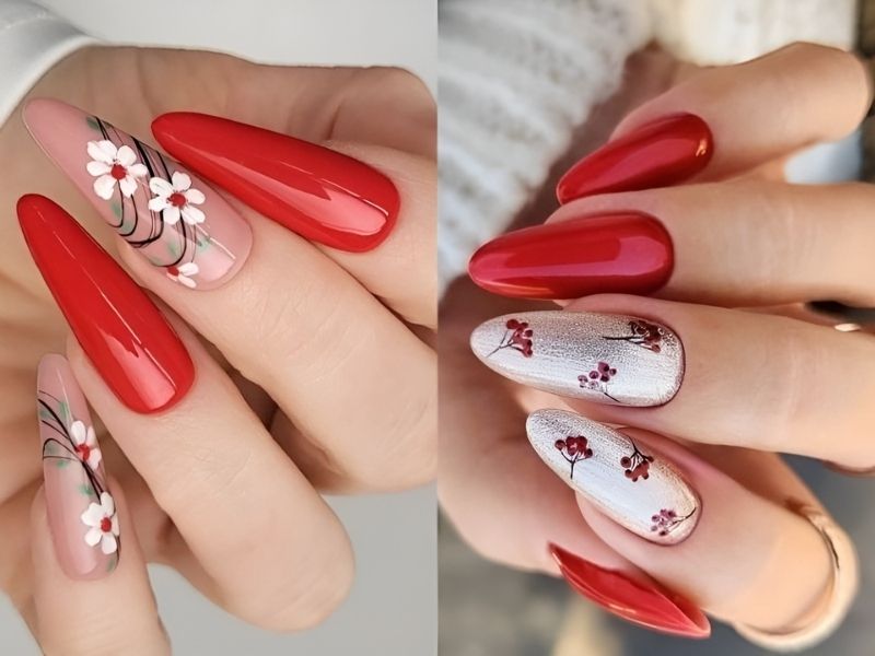 Các mẫu nail đẹp cho tết, thử ngay nàng ơi! - BlogAnChoi