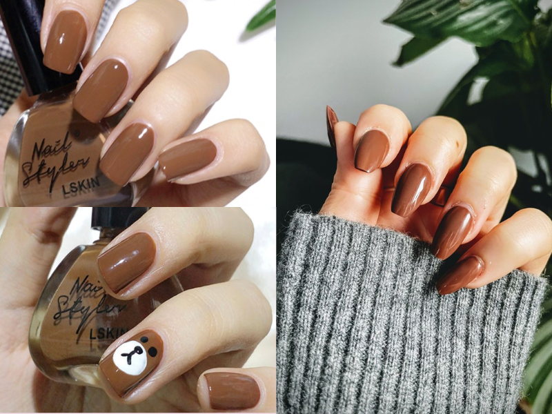 Top 100+ Mẫu nail màu nâu thanh lịch cho các quý cô - Zicxa