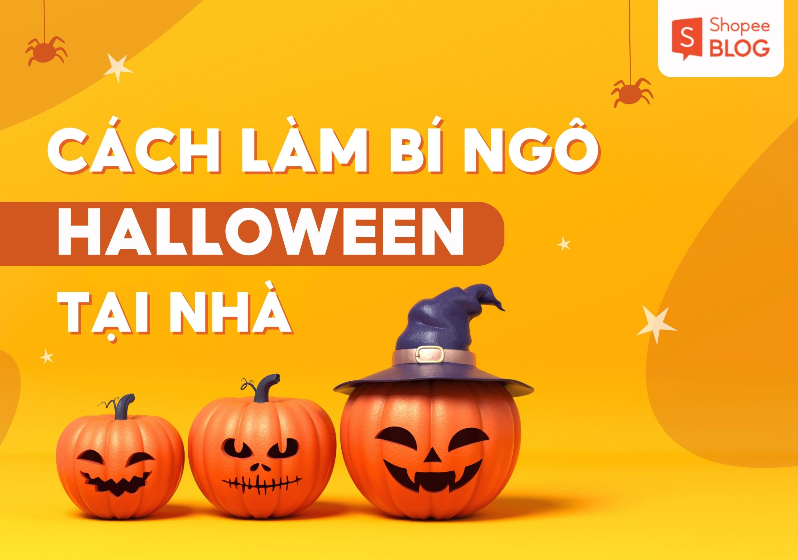 Cách làm bí ngô halloween