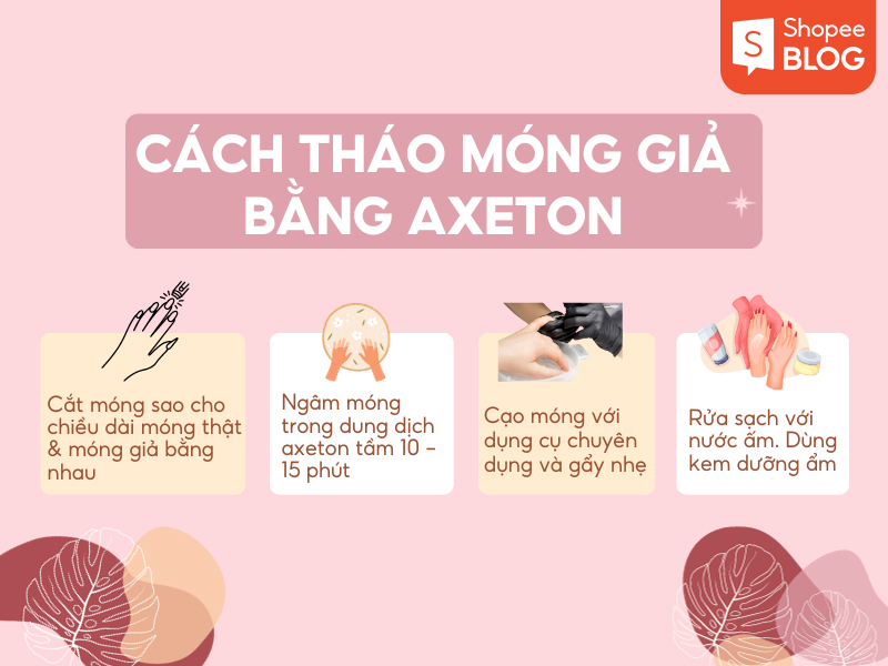 Cách tháo móng úp không đau bằng dung dịch axeton