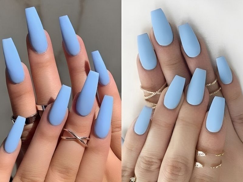 25+ mẫu nail xanh dương đẹp sành điệu giúp nàng thêm tự tin