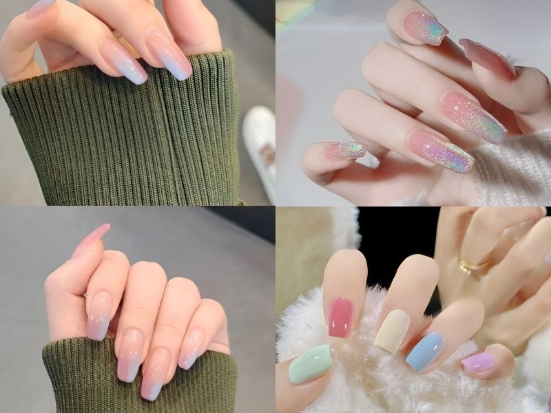 Phá cách thời trang sành điệu với mẫu nail Hàn Quốc (Nguồn: Little Nail, Nail Groom, Jan)