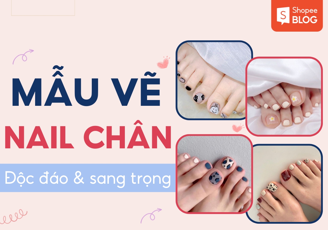 mẫu vẽ móng chân