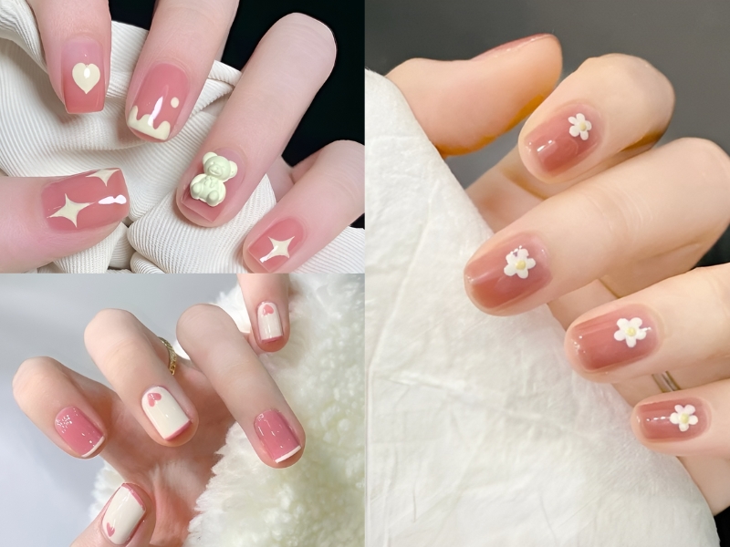 Những Mẫu Nail Đẹp Cho Móng Ngắn - Nail Móng Ngắn Xinh Cute 2024