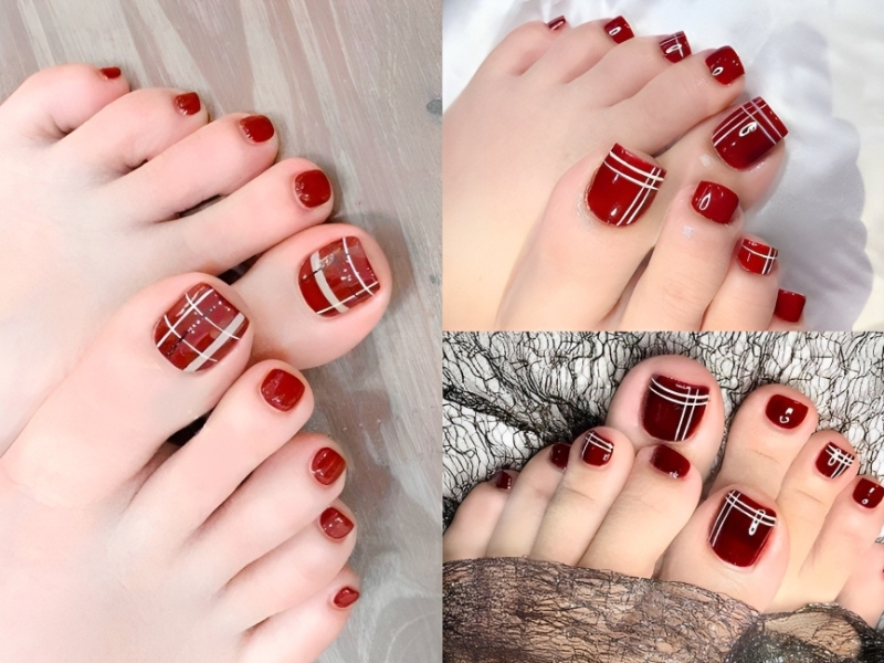 Ngọt ngào và tươi mới với những mẫu nail tone màu đỏ, hồng cực xinh