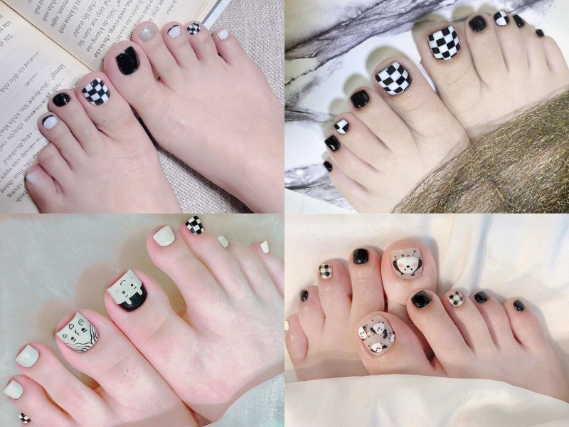 Mẫu nail chân đơn giản 😍😍 | Bộ sưu tập do ThảoNails đăng | Lemon8