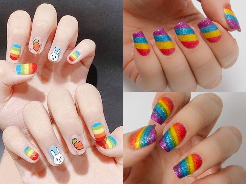 Nail cầu vồng