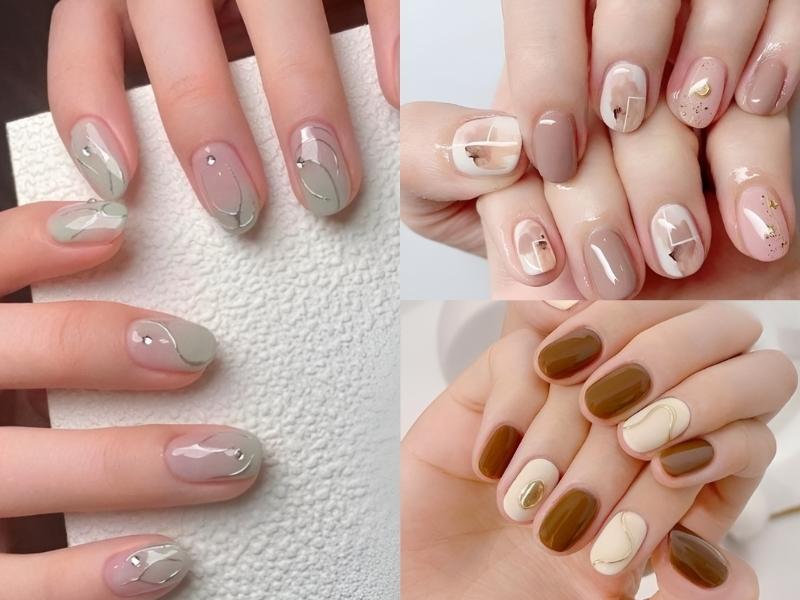 Những Mẫu sơn gel dễ thương màu pastel