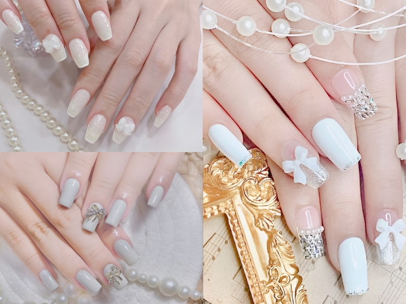 Gợi ý 101+ mẫu nail trắng đen đơn giản nhẹ nhàng đẹp cho các nàng