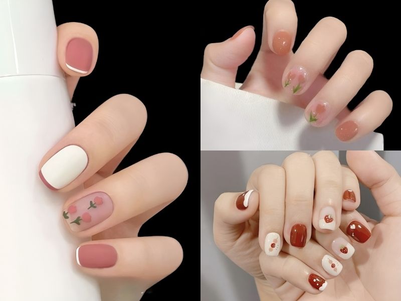 Tuyển tập mẫu nail đẹp đơn giản phù hợp móng tay ngắn dành cho các bạn gái  | Thiết kế móng tay nghệ thuật, Nail swag, Móng tay