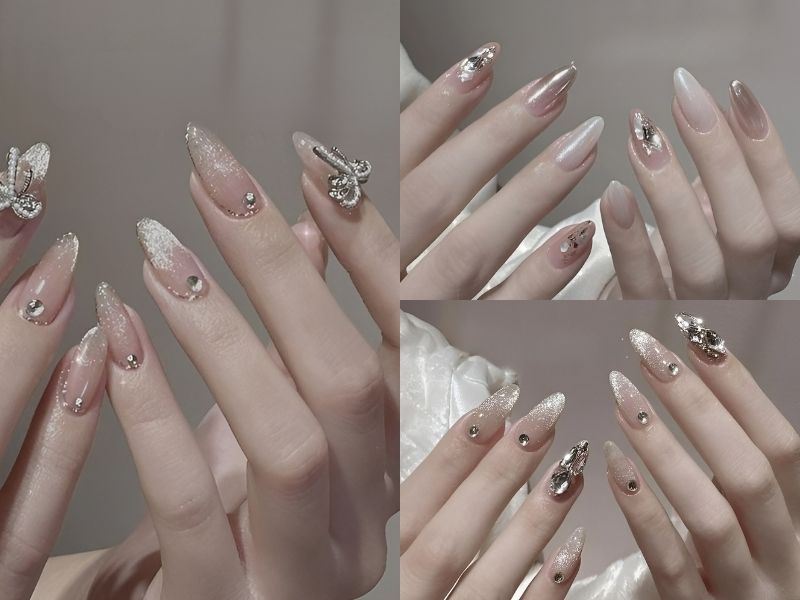 Mẫu nail xinh form tròn phù hợp với mọi phong cách thời trang khác nhau (Nguồn: Tamy Nails)