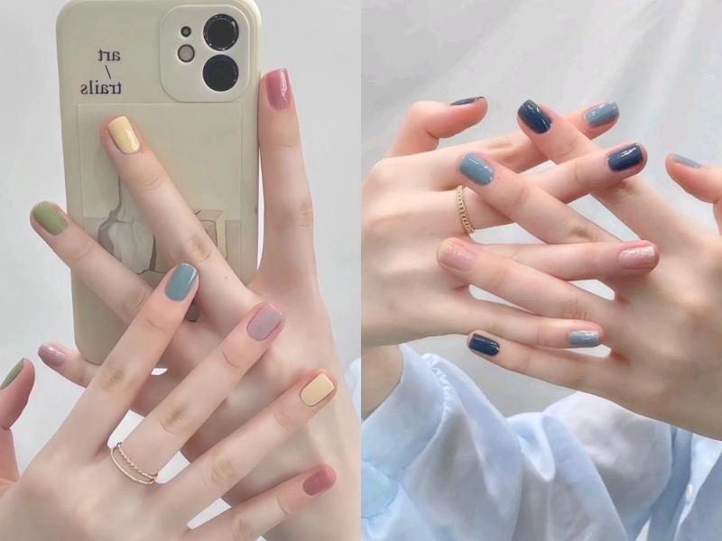 Chery Nail - Ai bảo sơn trơn là k đẹp. Phối màu nhẹ nhàng... | Facebook