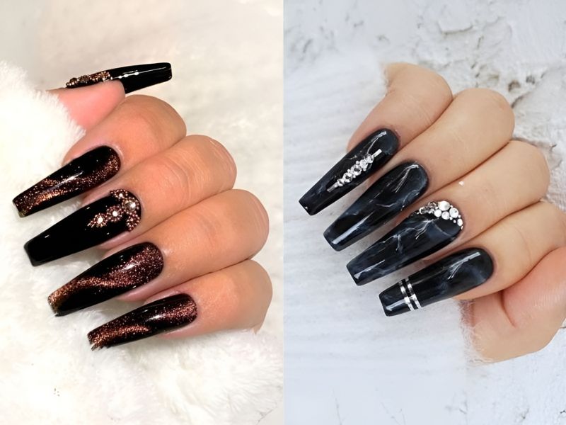 Nail đen trắng | Bộ sưu tập do Đỗ Hiếu đăng | Lemon8