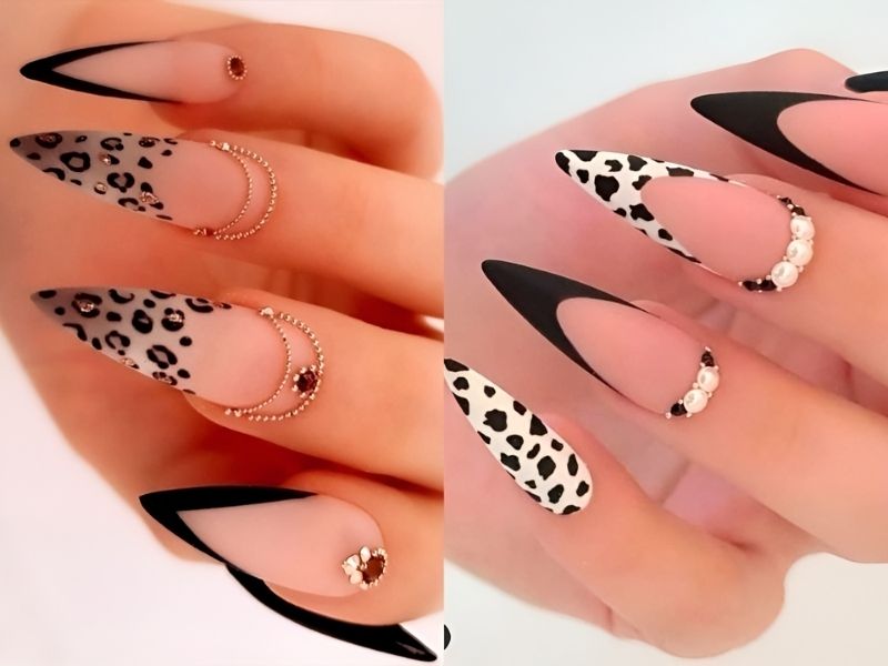 Top 17+ mẫu nail da báo đẹp sành điệu nhất 