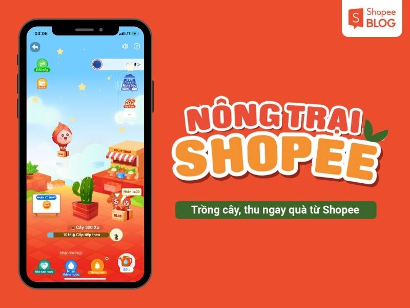 Chơi game Nông trại trên Shopee nhận nhiều phần quà hấp dẫn.