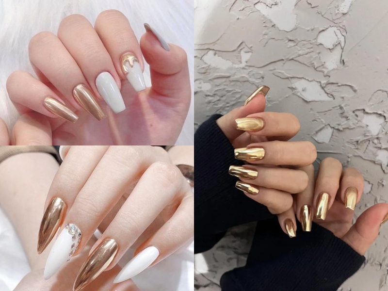 Tổng hợp 50+ mẫu nail tráng gương đẹp, sang trọng