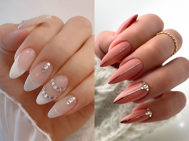 Các bước thực hiện và mẫu đính đá móng tay sang trọng - Blog Tiệm Nail