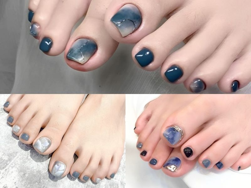 Mẫu nail tô gel màu xanh lá cây dương tươi tỉnh mát