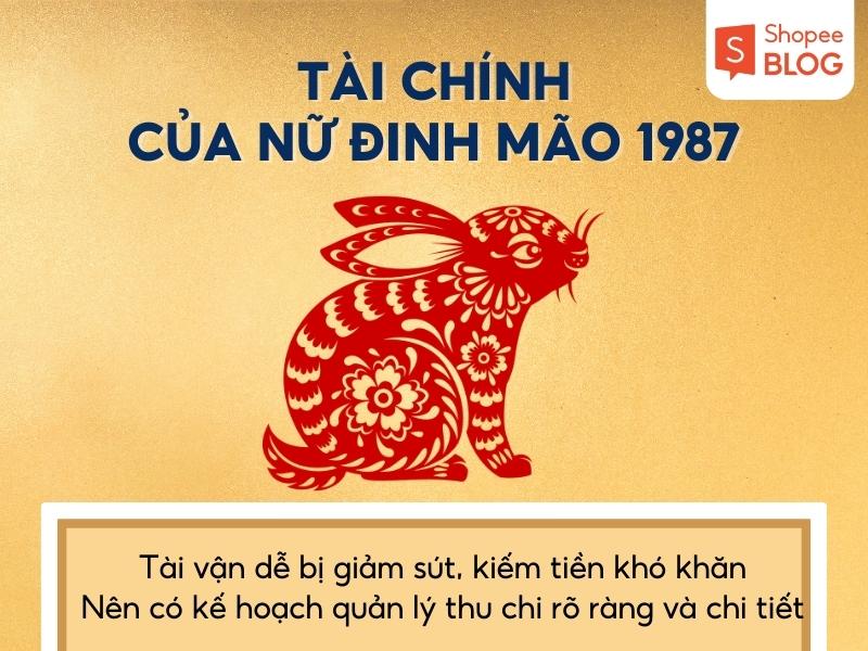 khía cạnh tài chính của nữ mạng Đinh Mão 1987 trong năm 2024