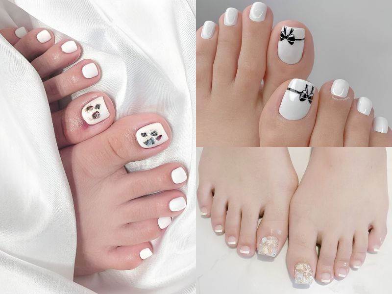 Màu tô gel đẹp nhất mang đến chân tone White 