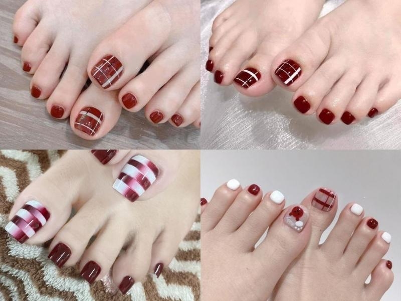 40 mẫu nail màu đỏ rượu làm đẹp cho tay chân các nàng | All Things Beauty