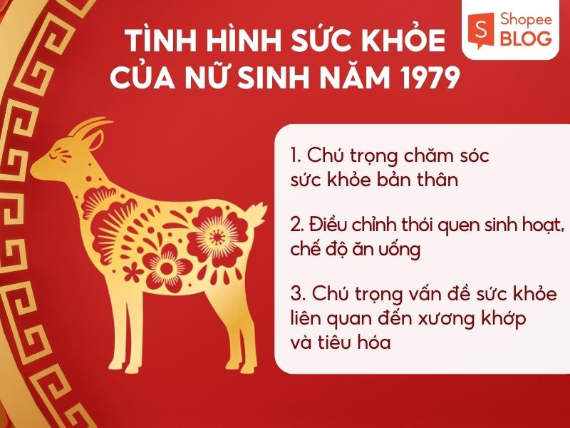 sức khỏe nữ mạng Kỷ Mùi 1979 trong năm 2024