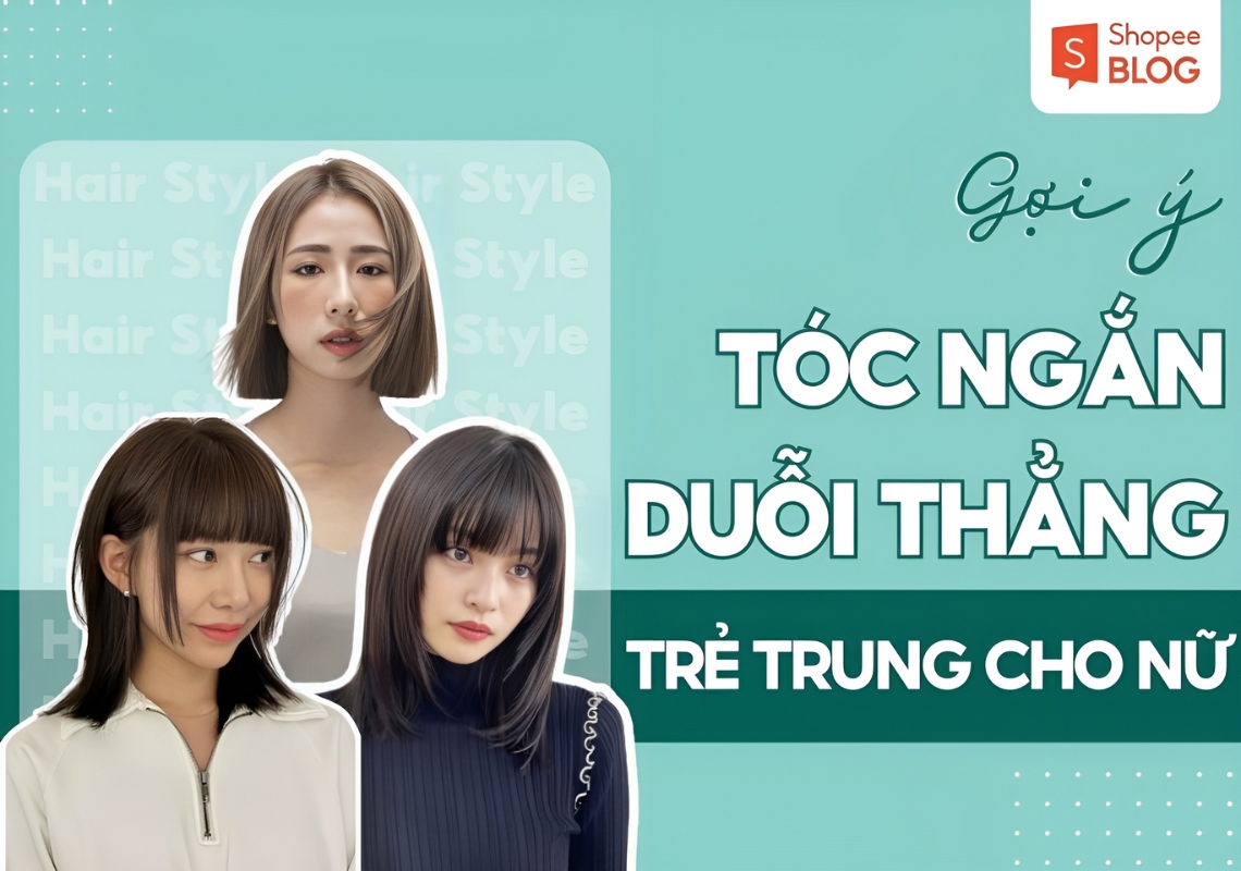 Tóc ngắn duỗi thẳng