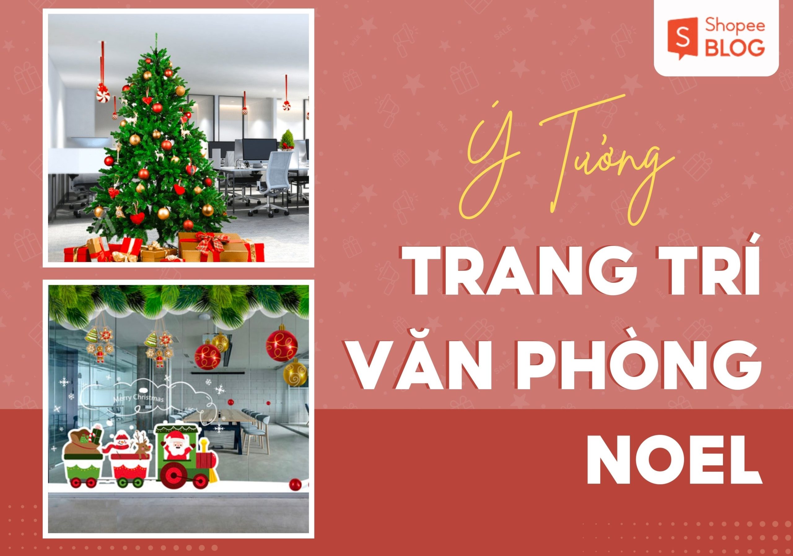 Trang trí văn phòng Noel