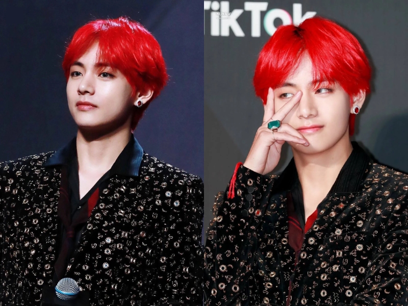 Idol Hàn Quốc nhuộm tóc đỏ