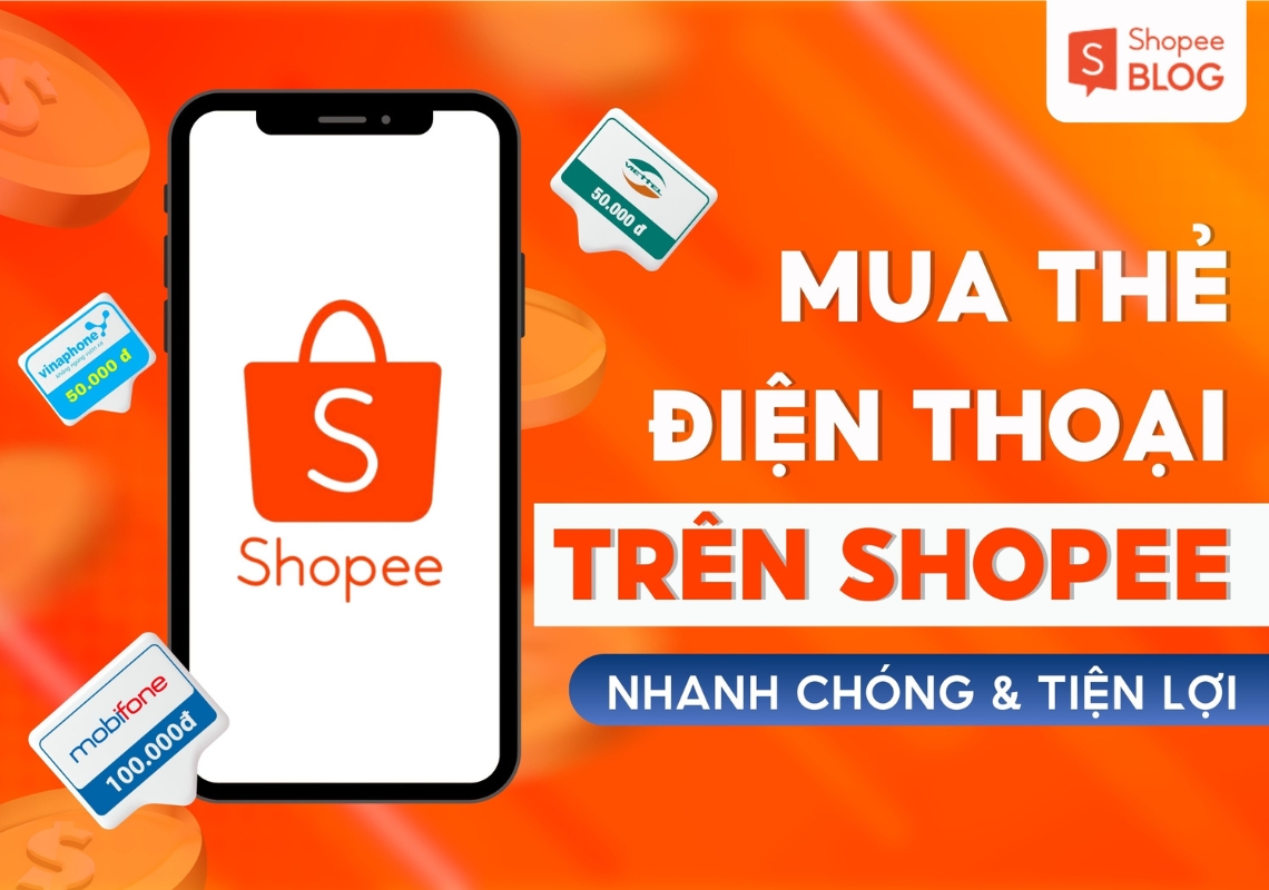 Mua thẻ điện thoại trên Shopee