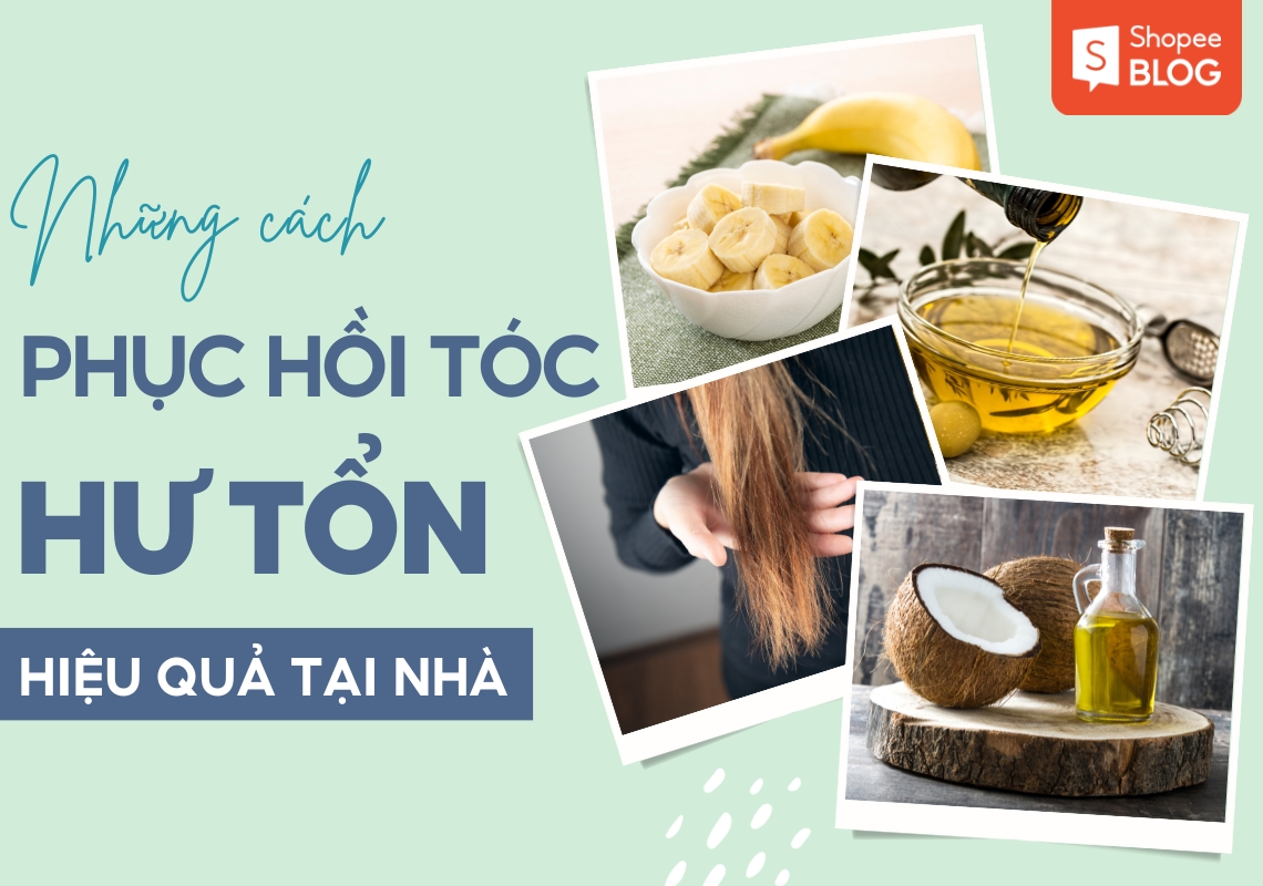 Cách phục hồi tóc hư tổn