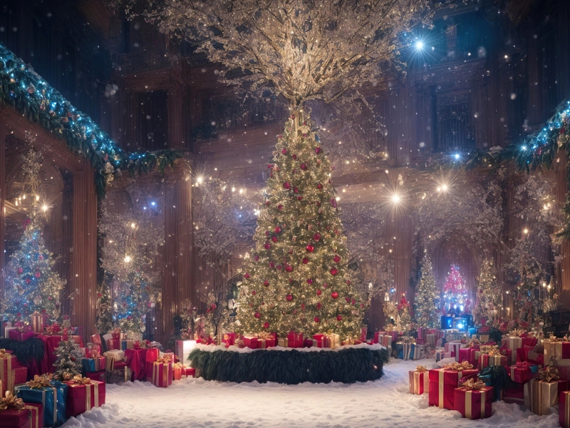 Zoom in the holidays with Christmas Zoom Background free download options