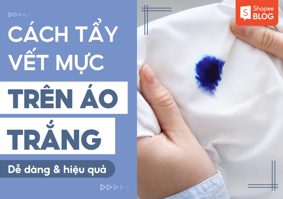 cách tẩy vết mực trên áo trắng