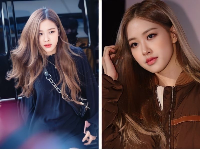 rosé tóc nâu 