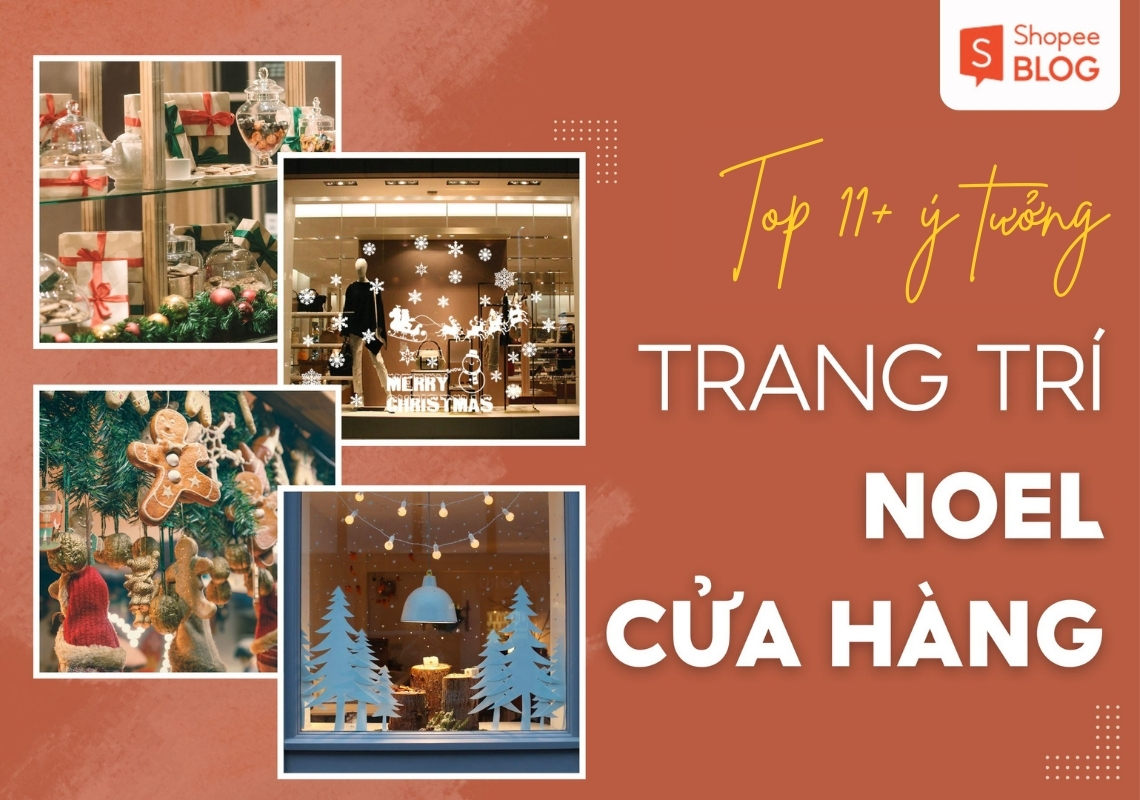 trang trí noel cửa hàng