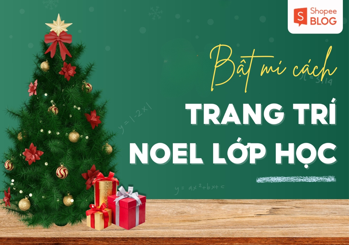 trang trí Noel lớp học