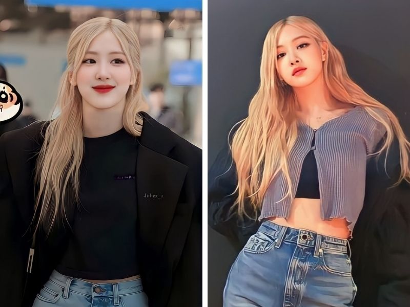 tóc bạch kim rosé